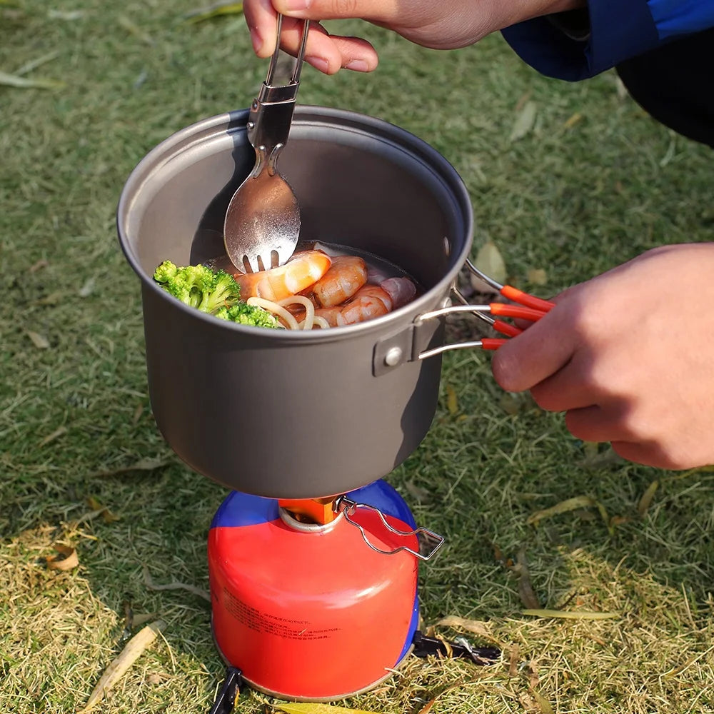 Camping Cookware Set with Cooking Pots P441