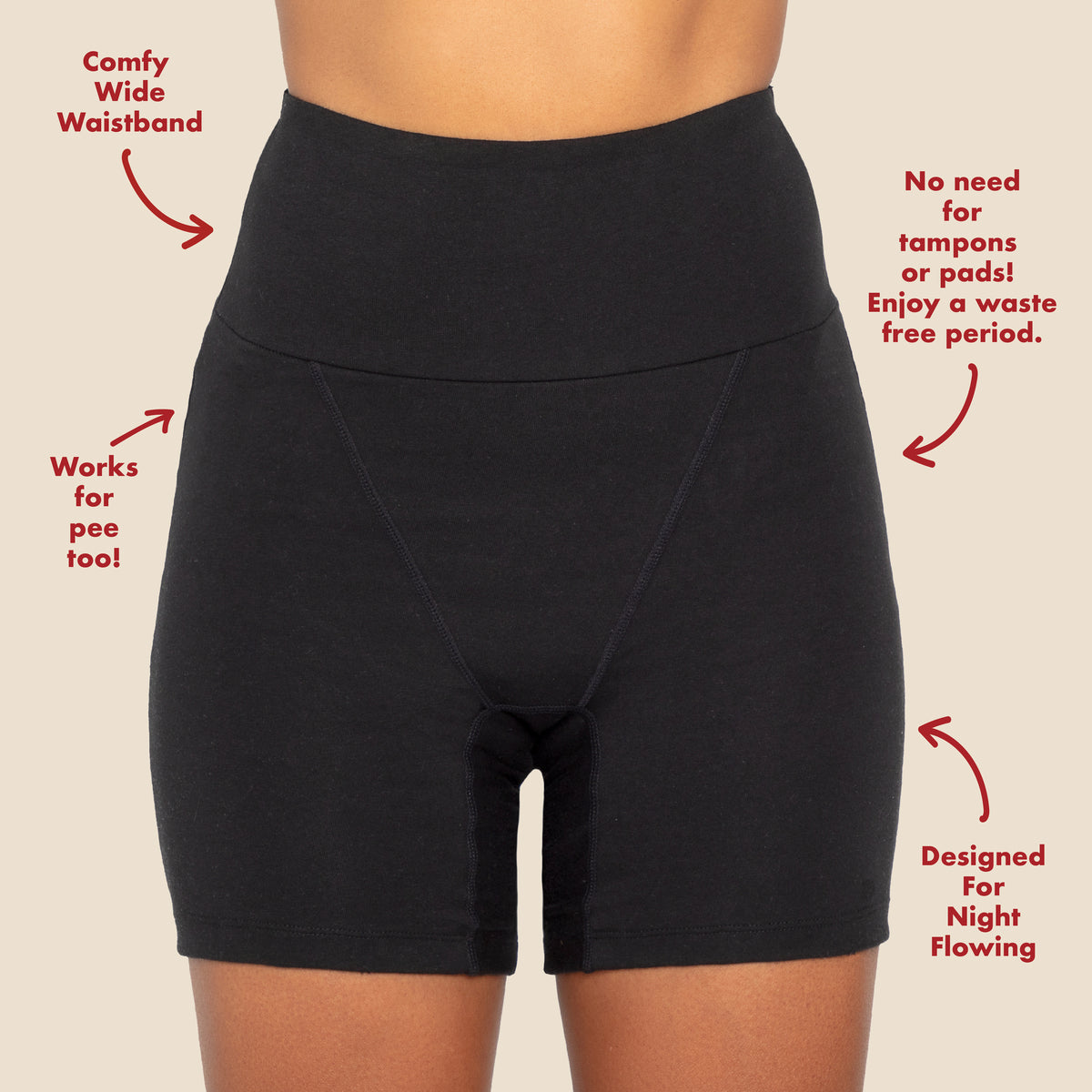Organic Cotton Sleeper Period Underwear Size 6X L150