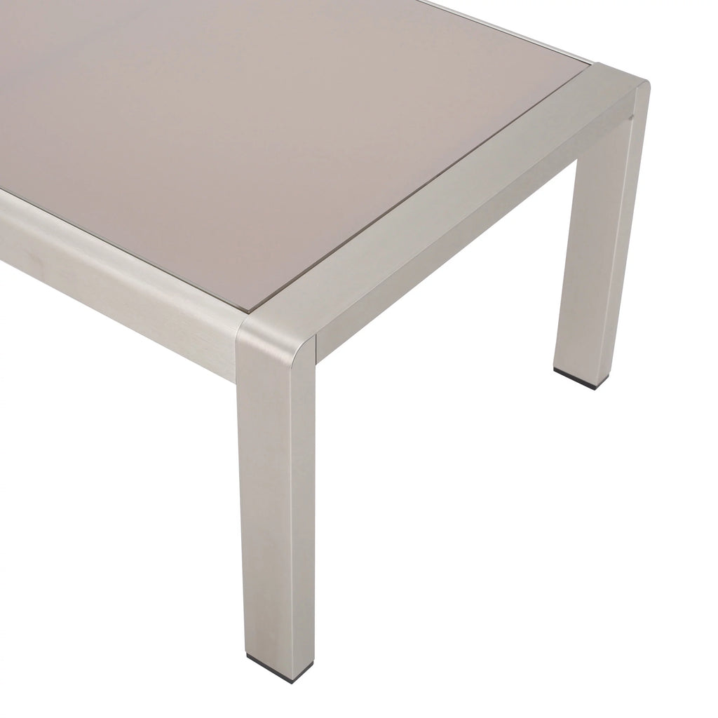 4 Seater Aluminum Chat Set with Side Table X67533