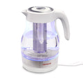 2 in 1 White Infusion Kettle with Removable Stainless Steel Tea Infuser M8590