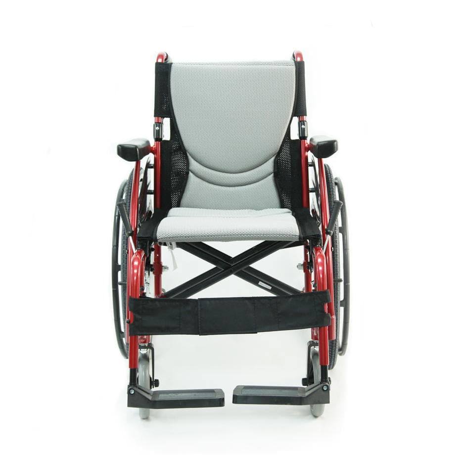 Lightweight Ergonomic Wheelchair with Silver Seat J47799