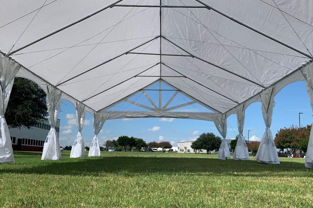 40'x20' PE Marquee Tent Gazebo Shelter with Storage Bags V329006