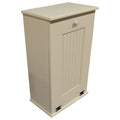 Cream Wooden Pull Out Trash Can W672
