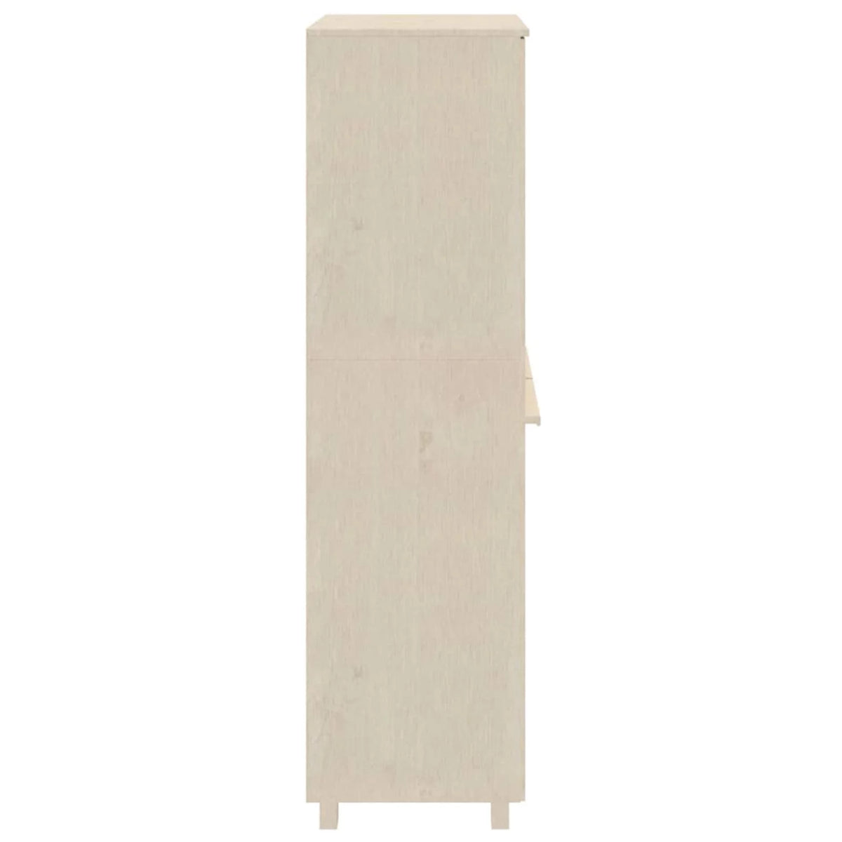 Pine Wood Wardrobe with Hanging Rod N5168