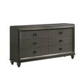 Black 6-Drawer Dresser I685