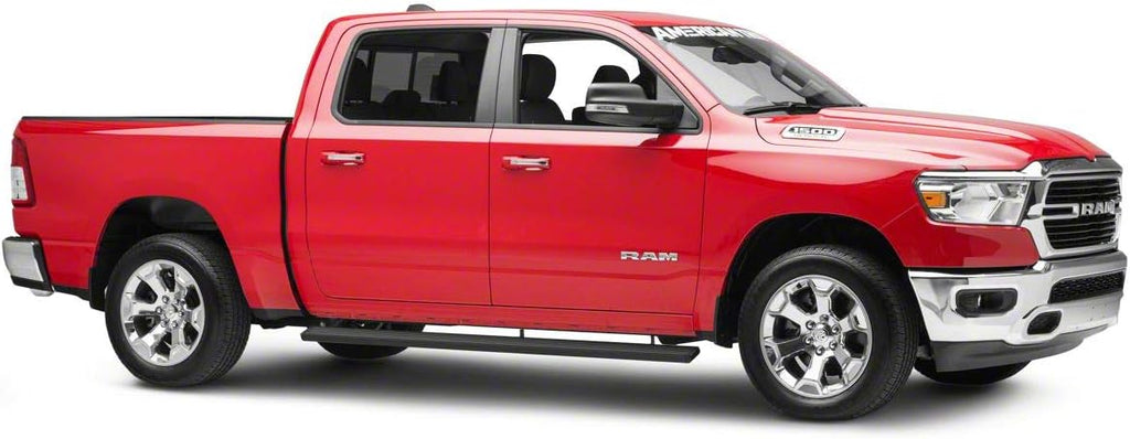 Black Running Boards Compatible with 19-22 RAM 1500 Crew Cab L91064