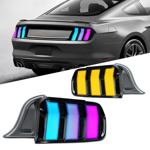 Colorful Tail Lights Assembly with Sequential Turn Signal B8284