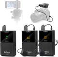 DV UHF Wireless Lavalier Microphone with Remote Monitor, Dual Mics S668640
