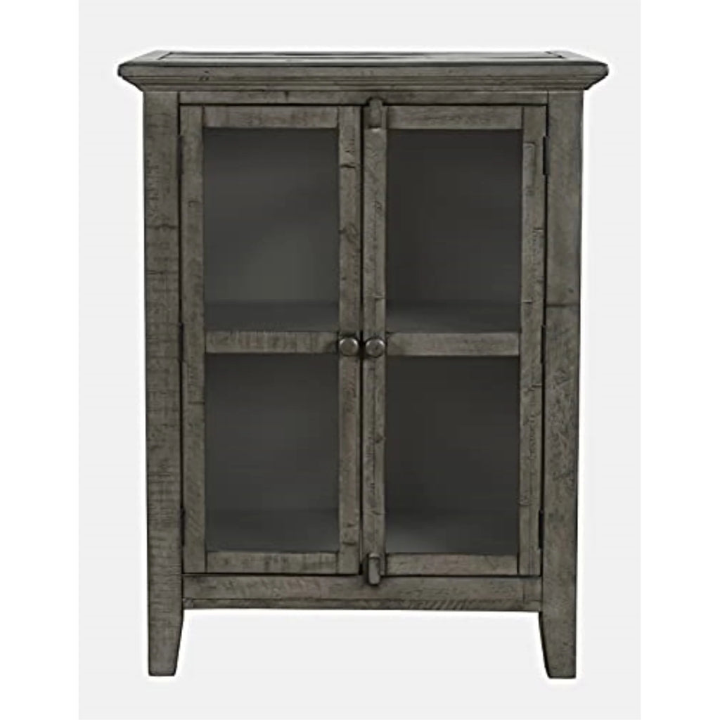 32" Distressed Acacia Two-Door Accent Cabinet X71764