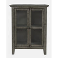 32" Distressed Acacia Two-Door Accent Cabinet X71764