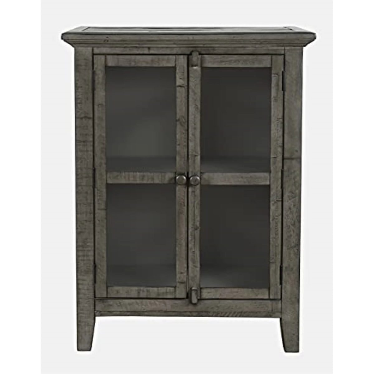 32" Distressed Acacia Two-Door Accent Cabinet X71764