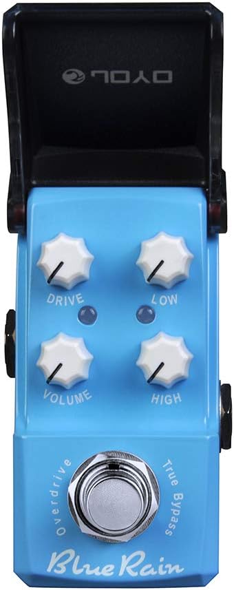 Blue Rain Overdrive Mini Pedal for Electric Guitar, True Bypass, Pack of 2 I55975