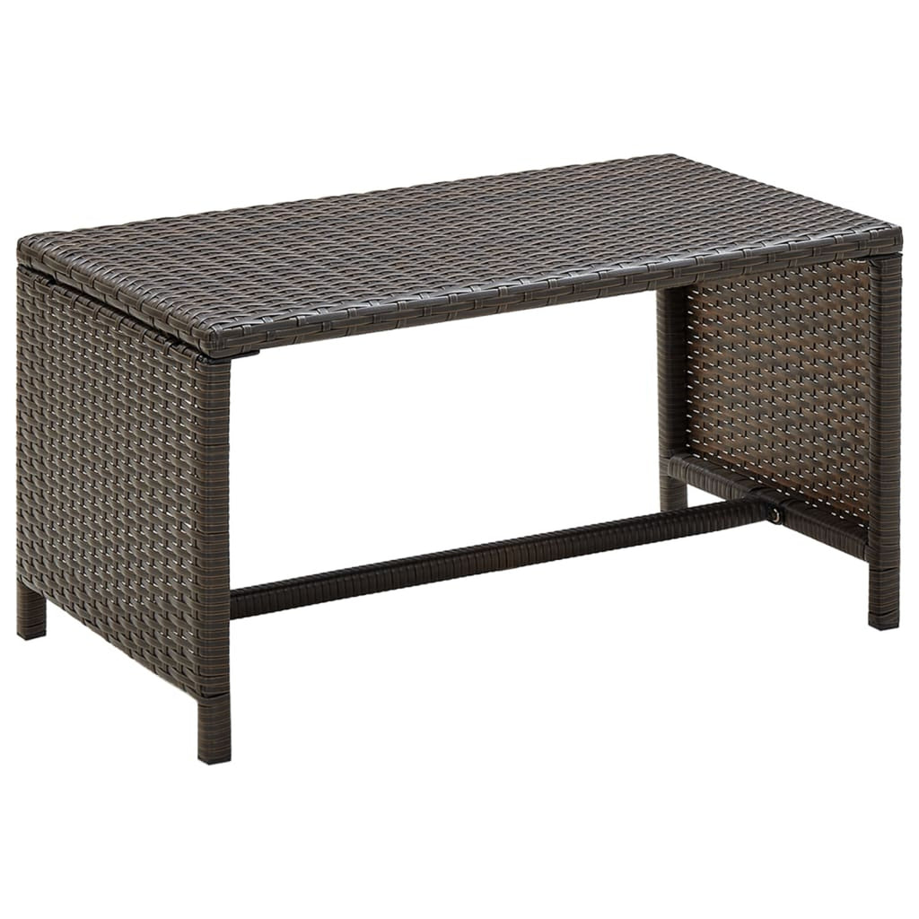4 Piece Poly Rattan Outdoor Sectional Sofa Set with Coffee Table V765
