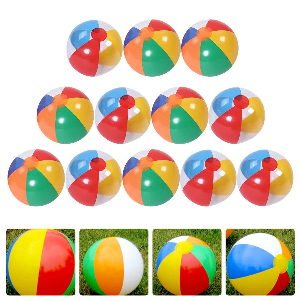 12pcs Inflatable Beach Ball Pool Toy O3863