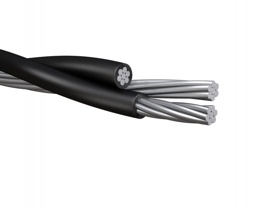 150' Nassau Cockle 2-2-4 Aluminum Triplex Overhead Service Drop Cable K9071