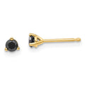 Black Diamond Stud Earrings J955237