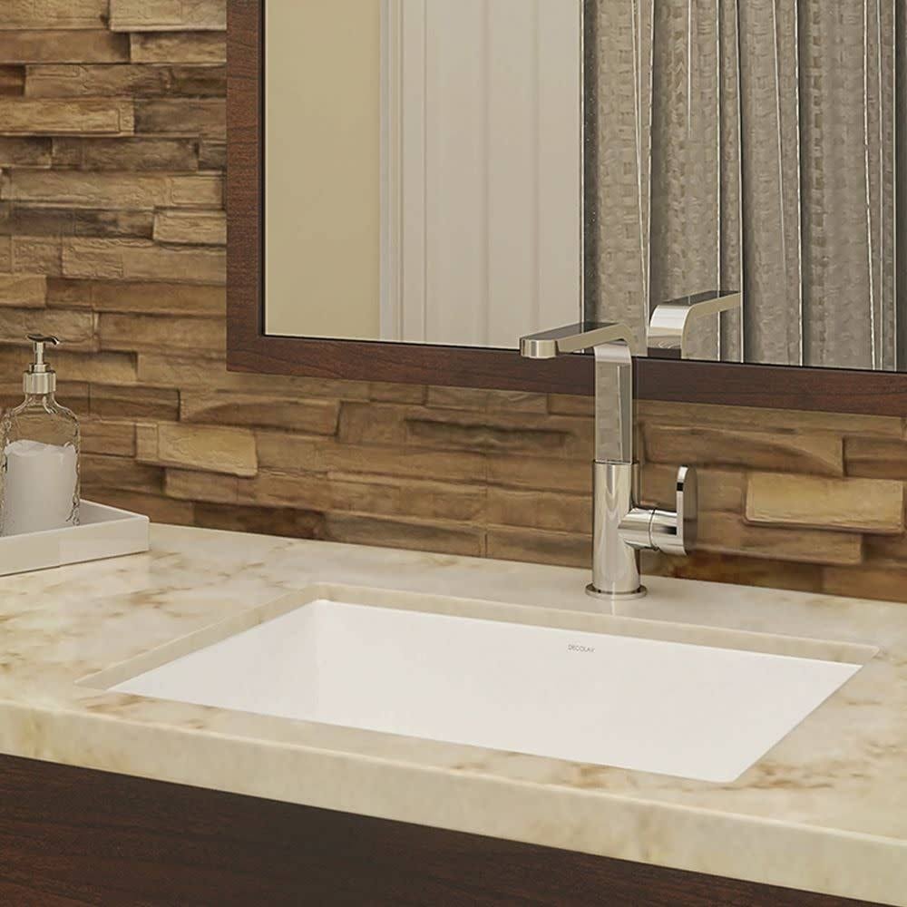 Rectangular Undermount Bathroom Sink White K420659