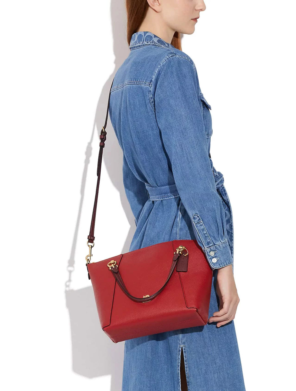 Red Satchel Crossbody W149