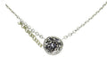 Bezel Set Diamond Pendant Chain E599549